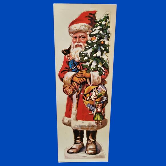 3 Merrimack Vintage 10" Old World Santa Claus St Nick Stickers Hong Kong Print - Picture 4 of 5